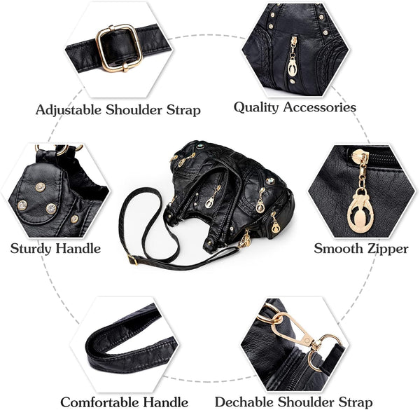 Mitchelle | Chic Crossbody Handbag with Multi-Pocket Design