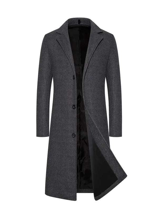 Jay | Men's Long Winter Trench Coat