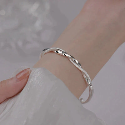 Twisted Silver Bracelet