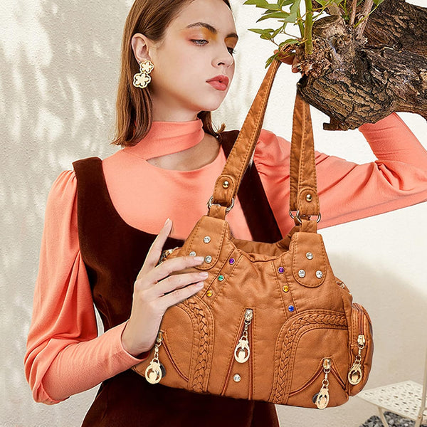 Mitchelle | Chic Crossbody Handbag with Multi-Pocket Design