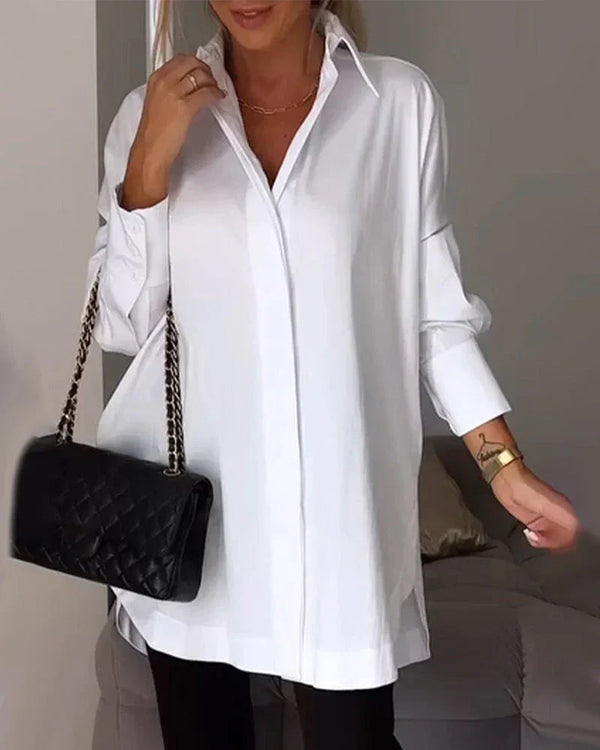 PAULINE | Long Sleeve Lapel Shirt