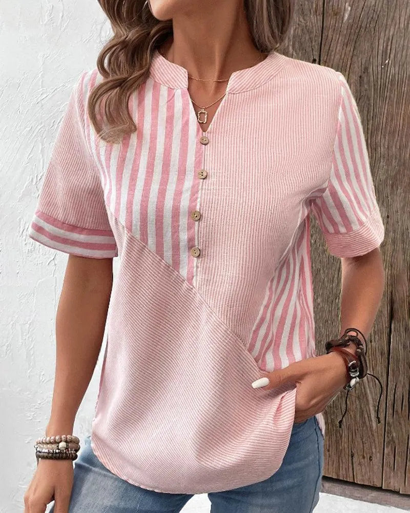 Juna | Comfy Striped Blouse