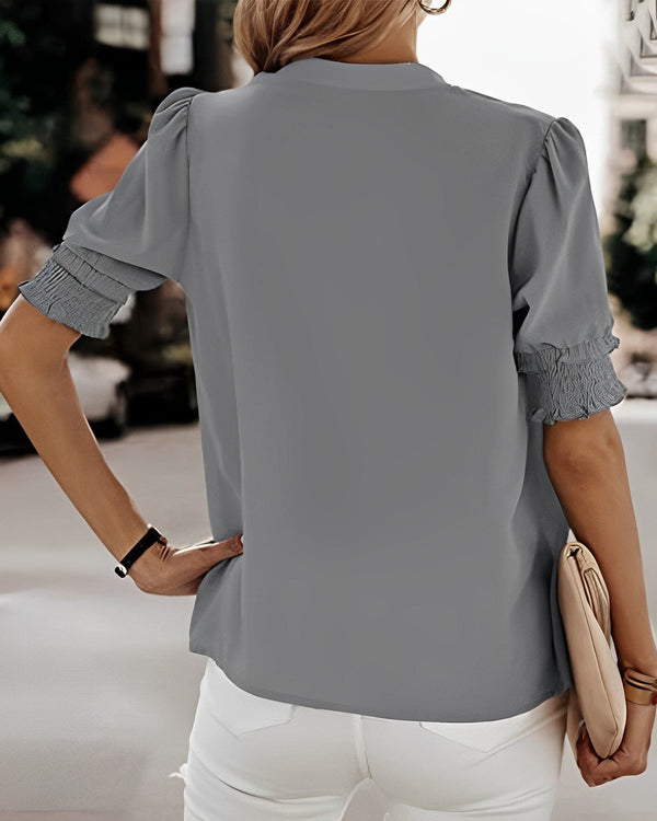 Octavia | V-Neck Short Sleeve Top