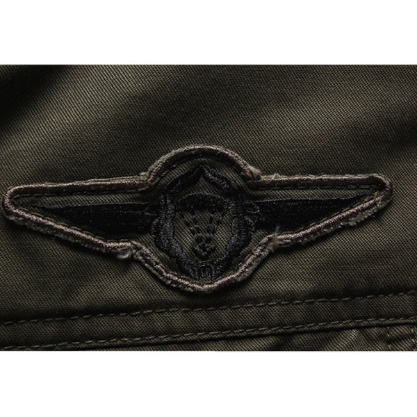 Men's Zipper Military Jacket