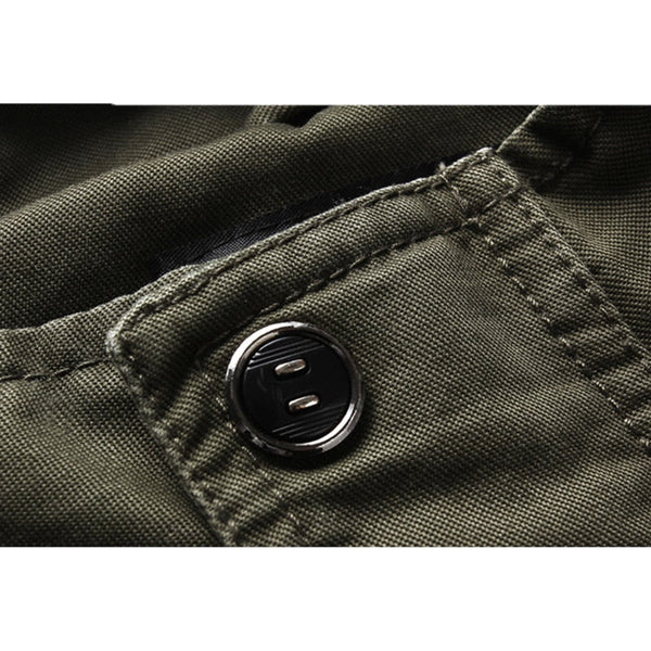 Men's Zipper Military Jacket