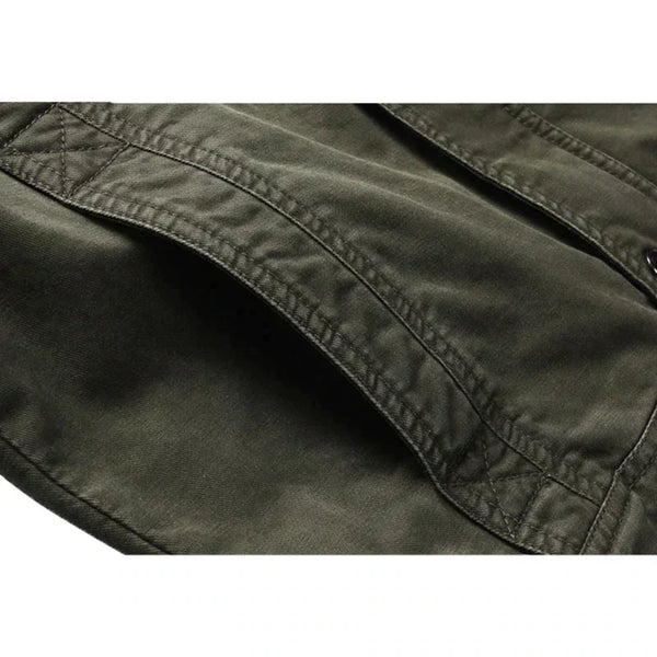 Men's Zipper Military Jacket