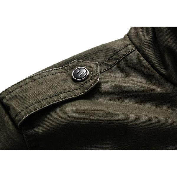 Men's Zipper Military Jacket