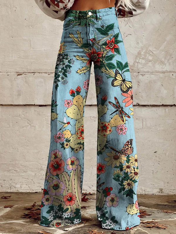 NOEMI | Floral Wide Leg Pants