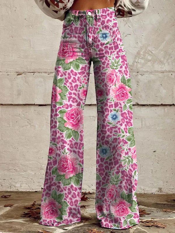 Nikkilyn | Floral Wide Leg Pants