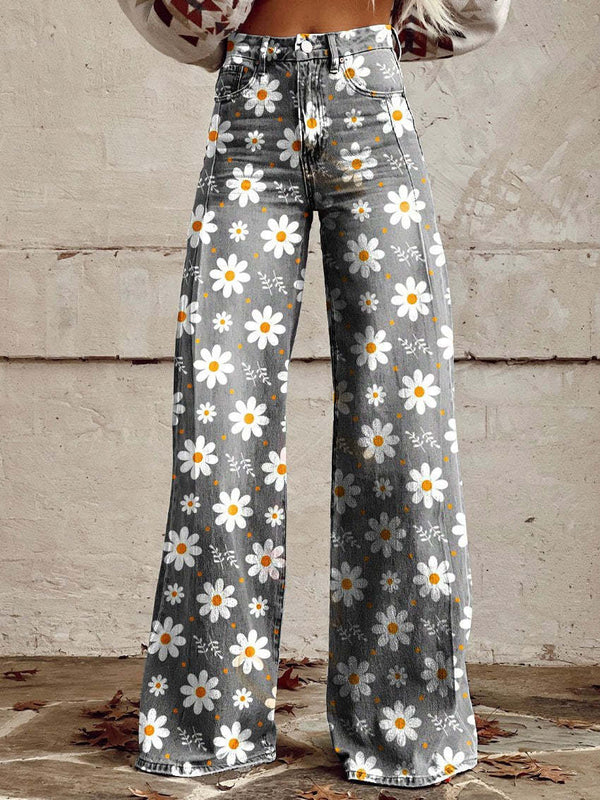 Nikkilyn | Floral Wide Leg Pants