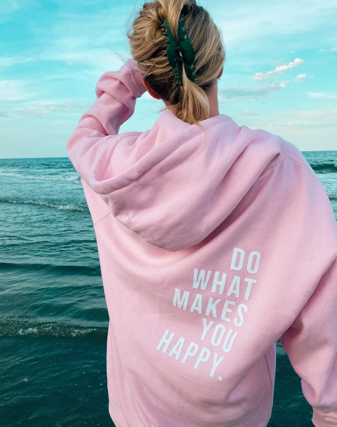 JANE | 'Do What Makes You Happy' Oversized Hoodie