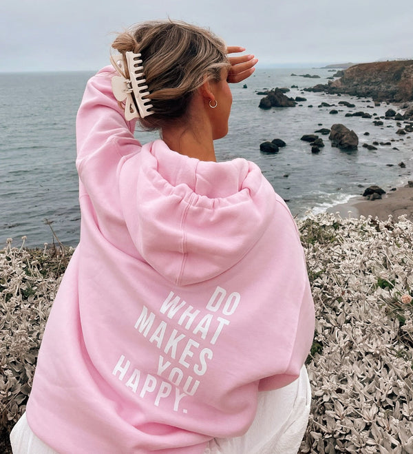 JANE | 'Do What Makes You Happy' Oversized Hoodie