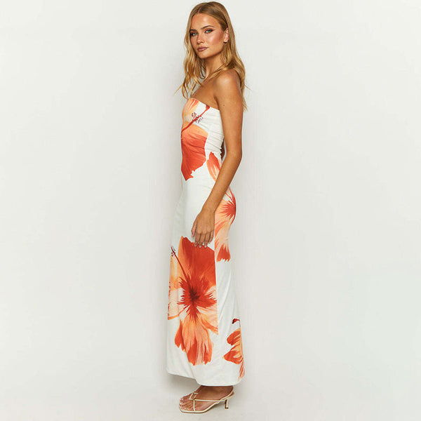 KINLEY | Floral Tube Maxi Dress