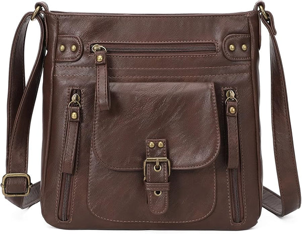 Anika | Women's Multi-Pocket Crossbody Messenger Bag