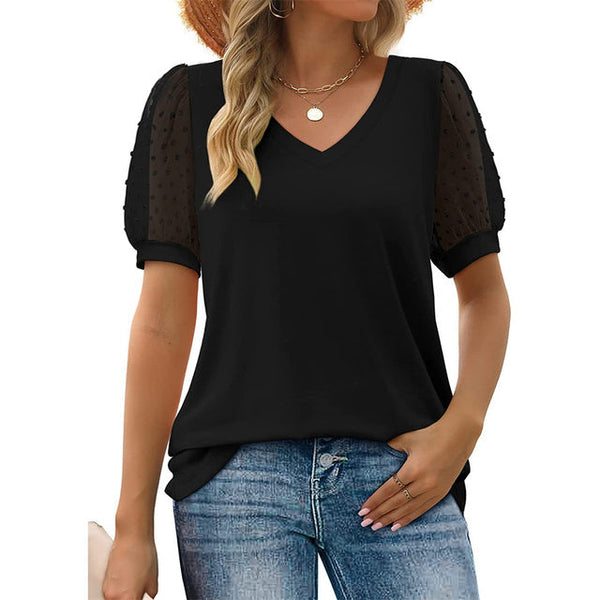 AMIRA | Chic V-Neck Blouse