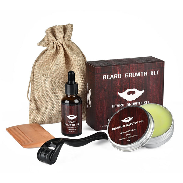 BeardMax – Beard Growth Barber Kit – For Thicker & Healthier Facial Hair