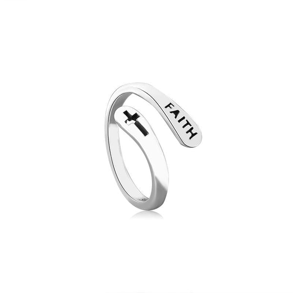 Matilda – Adjustable "Faith" Ring – Inspirational & Elegant