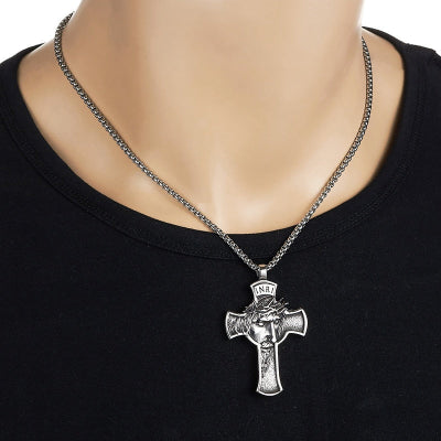 Mason - Cross Pendant with Chain – Elegant & Bold