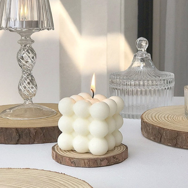 BubbleGlow Candle – Soft LED Flicker – Calming & Aesthetic Ambience