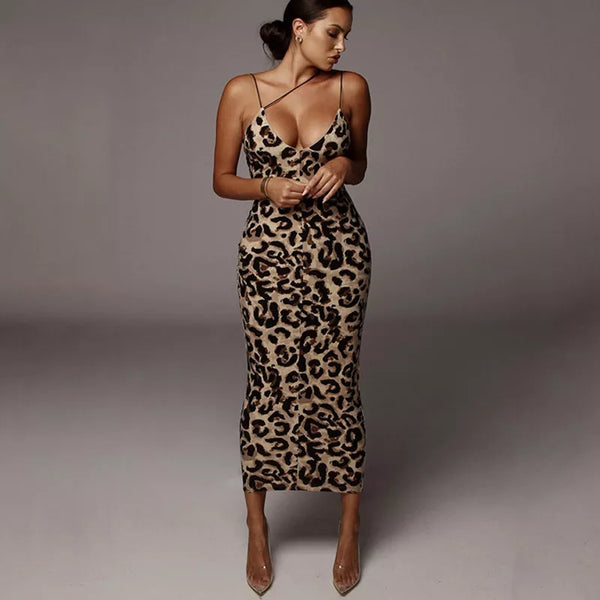 CLEA | Leopard Print Maxi Dress