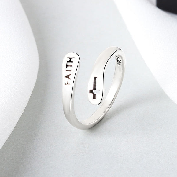 Matilda – Adjustable "Faith" Ring – Inspirational & Elegant