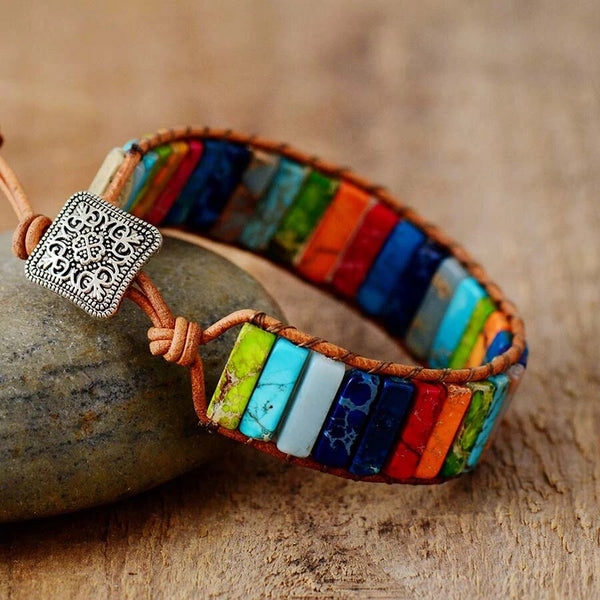 MysticJourney - Tibetan Rainbow Bracelet - Spiritual & Vibrant