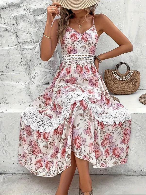 WINTER | Floral Boho Maxi Dress