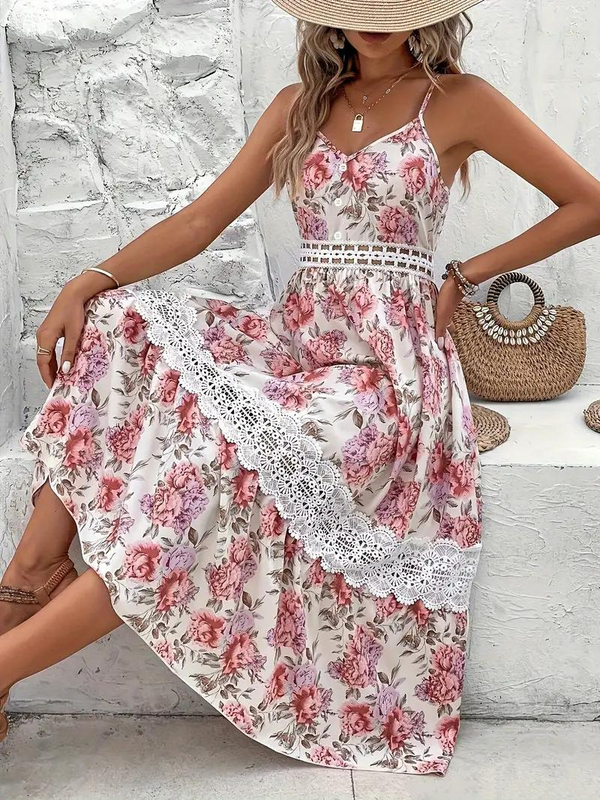 WINTER | Floral Boho Maxi Dress