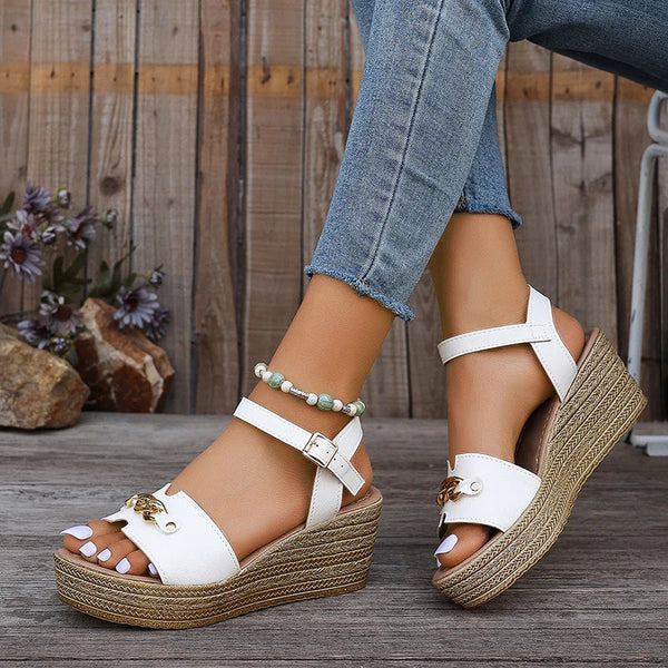 Liezlyn | Ankle Buckle Wedge Sandal