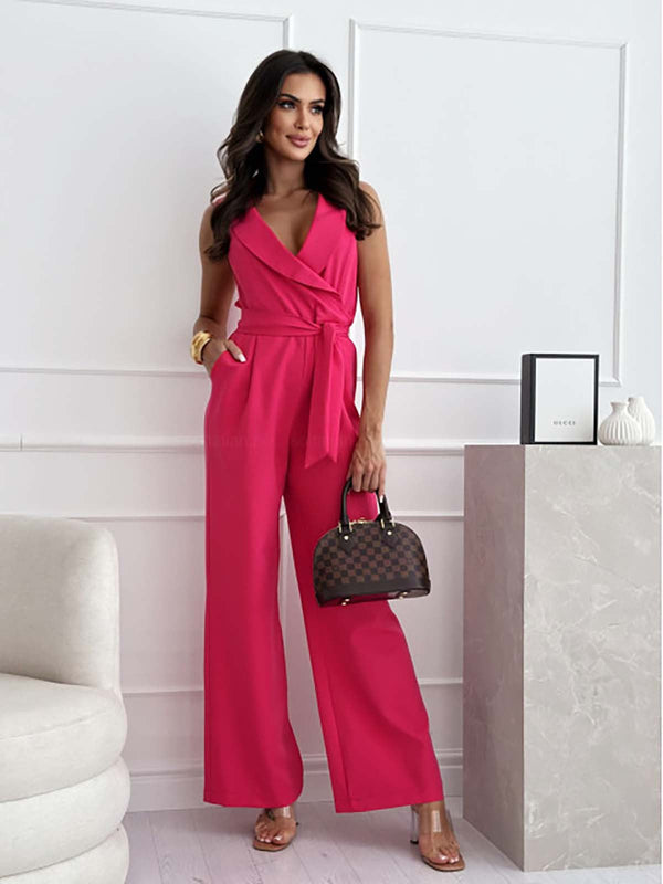 Elda | Lapel Collared Women's Jumpsuit