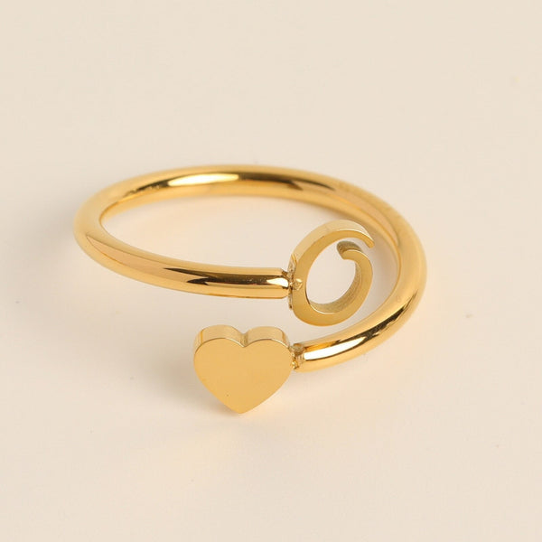 Evie – Initial Heart Ring – Personalized Jewelry for Every Occasion