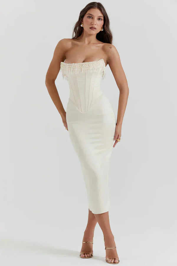 MARIAH | Chic Corset Maxi Dress