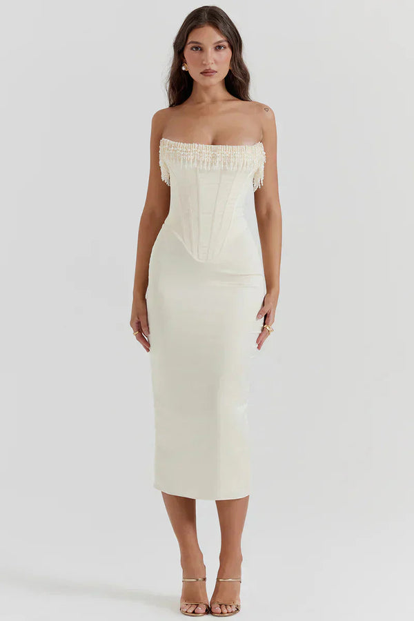 MARIAH | Chic Corset Maxi Dress