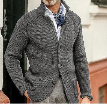 Long Winter Cardigan for Men