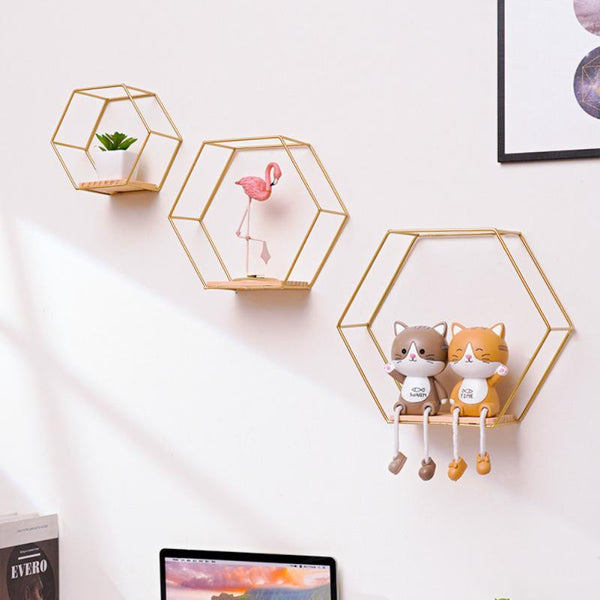 Hexagonal Wall Sculpture – Minimalist Wall Decor – Elegant & Bold