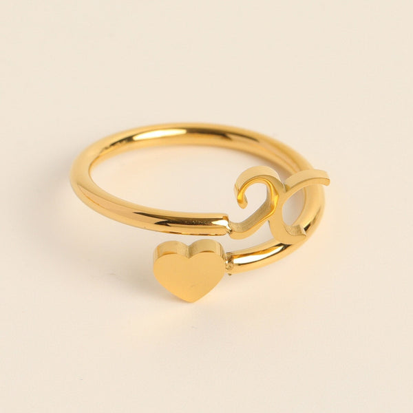 Evie – Initial Heart Ring – Personalized Jewelry for Every Occasion