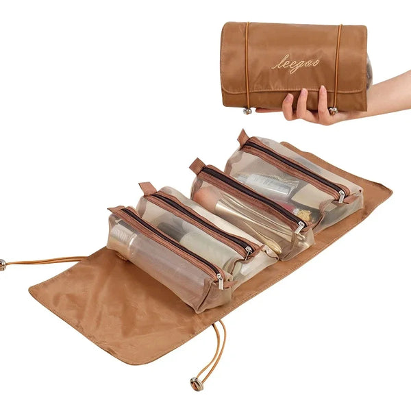 Elvira | Large-Capacity Waterproof Foldable Hanging Toiletry and Cosmetic Travel Bag