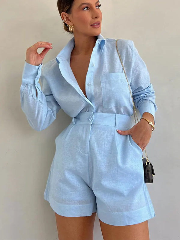 JESSALYN | Versatile Shirt & Shorts Set