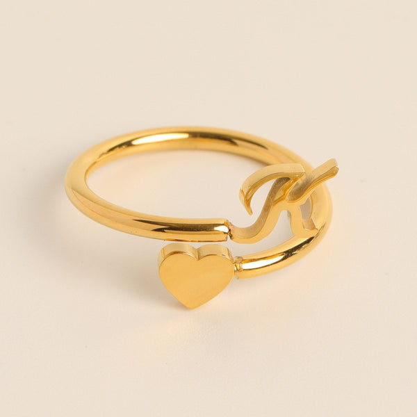 Evie – Initial Heart Ring – Personalized Jewelry for Every Occasion