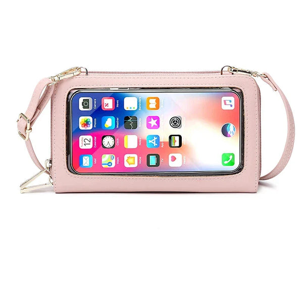 Jerlyn | RFID Blocking Touch Screen Crossbody Passport Holder Travel Wallet