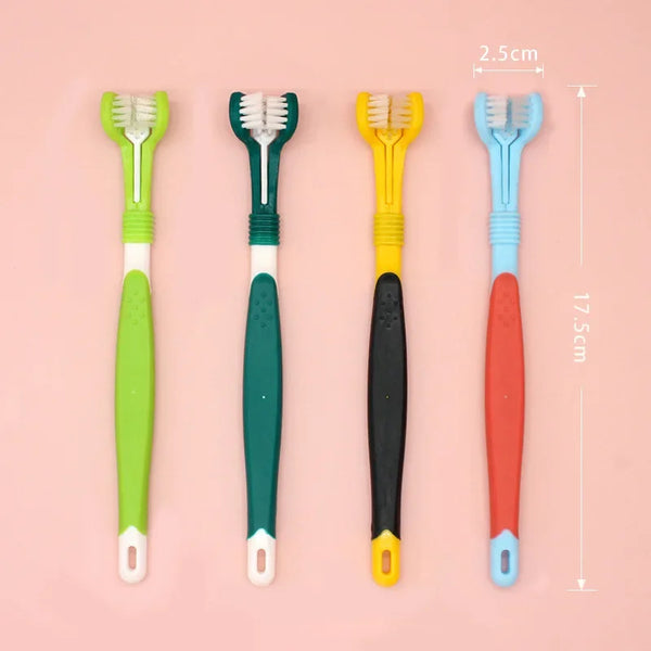 Three Sided Pet Toothbrush