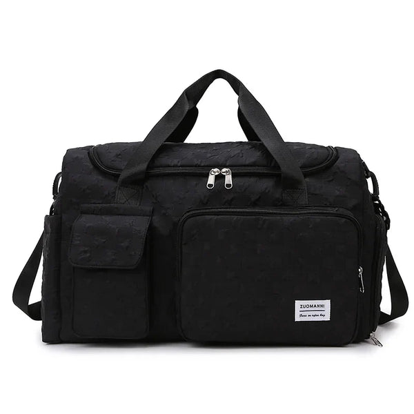 Wella | Large Checkerboard Weekender Travel Duffle Bag