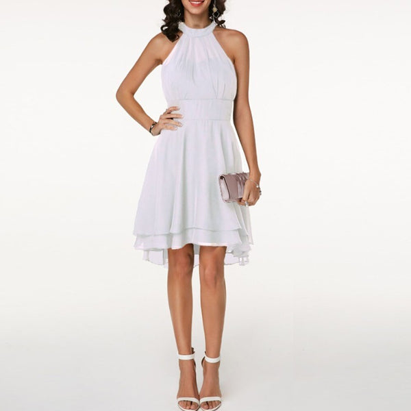 Laila | Elegant Halter Dress