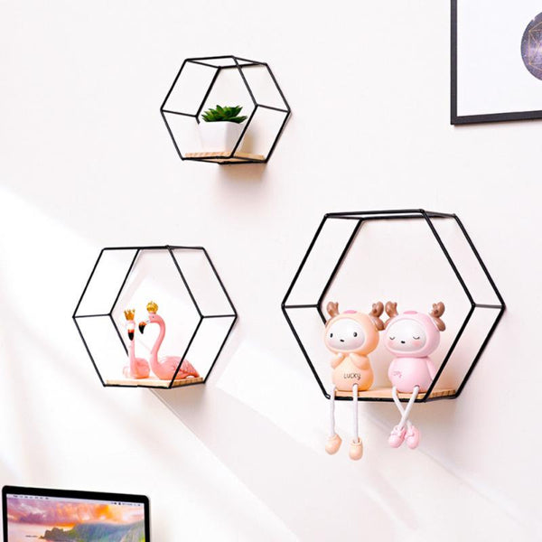 Hexagonal Wall Sculpture – Minimalist Wall Decor – Elegant & Bold