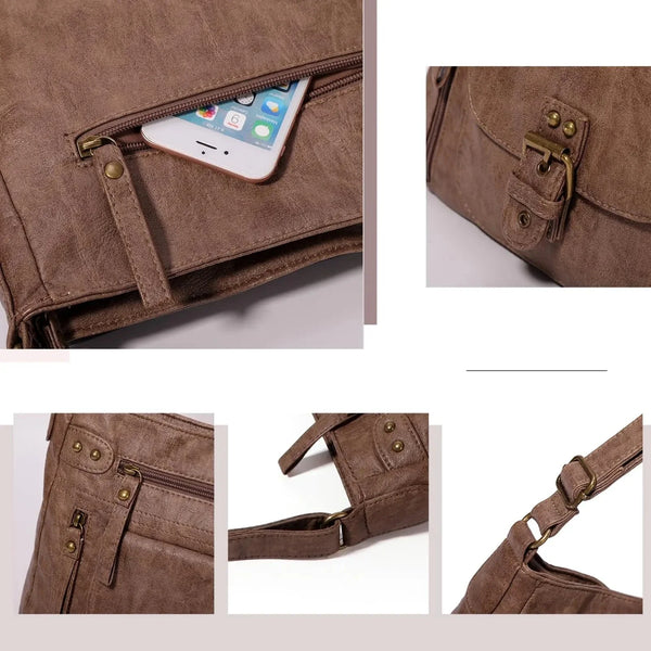 Anika | Women's Multi-Pocket Crossbody Messenger Bag