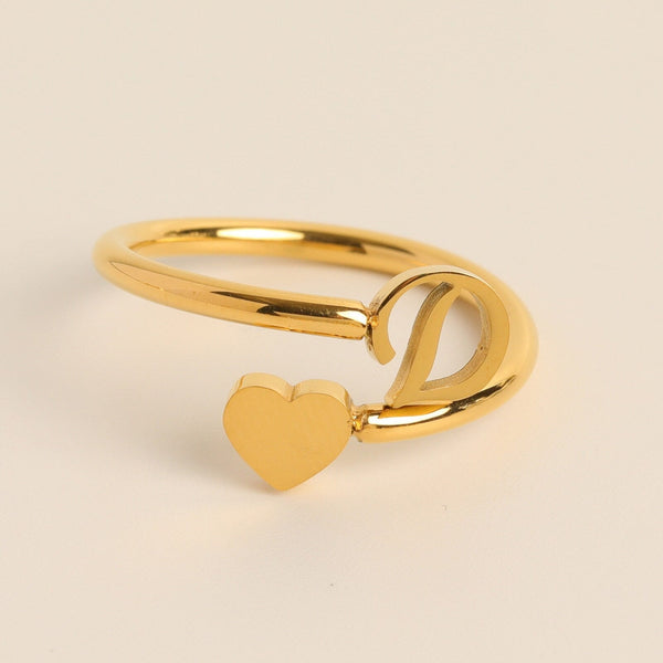 Evie – Initial Heart Ring – Personalized Jewelry for Every Occasion