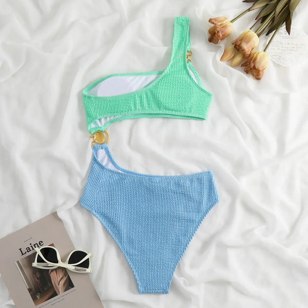 ASHLEY | Coastal Chic High-Waisted Bikini