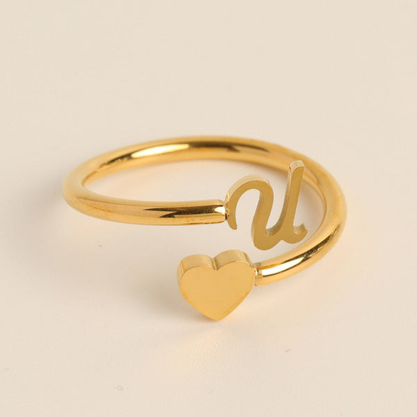 Evie – Initial Heart Ring – Personalized Jewelry for Every Occasion