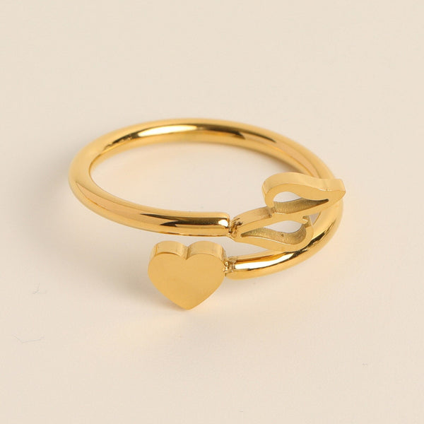 Evie – Initial Heart Ring – Personalized Jewelry for Every Occasion