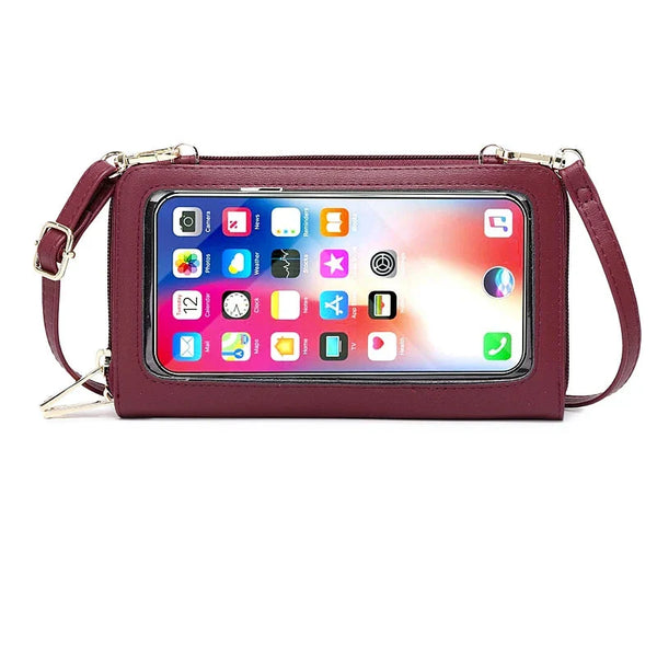 Jerlyn | RFID Blocking Touch Screen Crossbody Passport Holder Travel Wallet